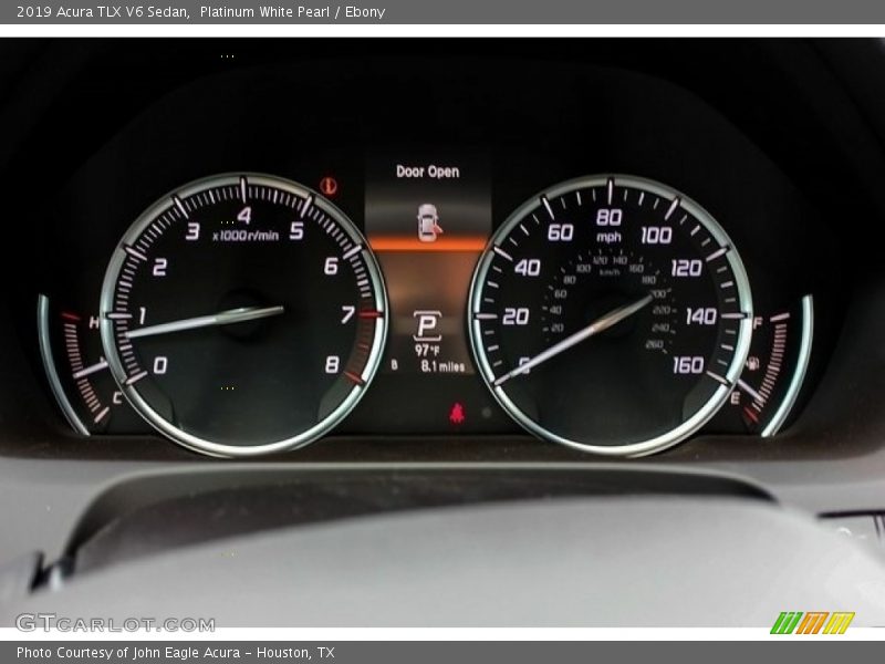 Platinum White Pearl / Ebony 2019 Acura TLX V6 Sedan