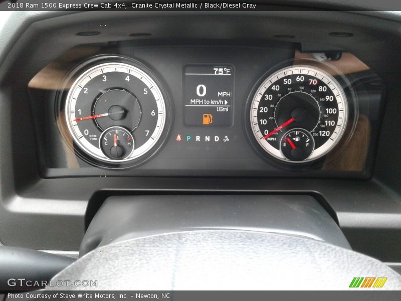 Granite Crystal Metallic / Black/Diesel Gray 2018 Ram 1500 Express Crew Cab 4x4