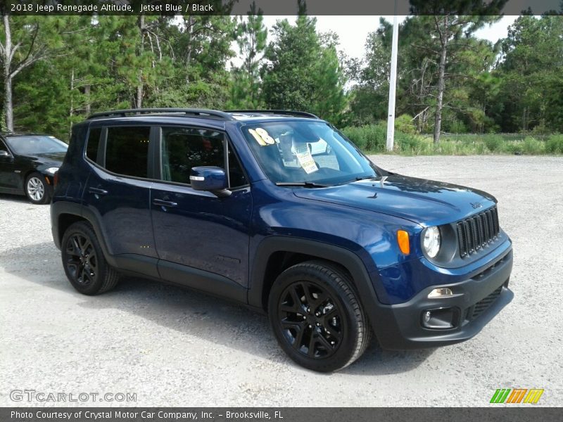 Jetset Blue / Black 2018 Jeep Renegade Altitude