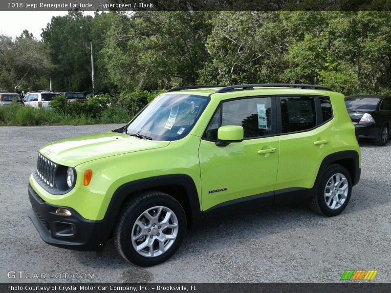 Hypergreen / Black 2018 Jeep Renegade Latitude