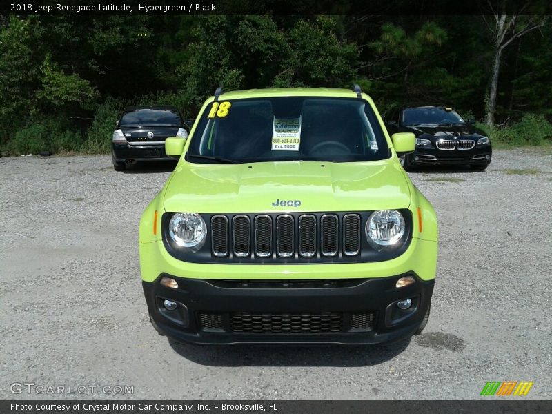 Hypergreen / Black 2018 Jeep Renegade Latitude