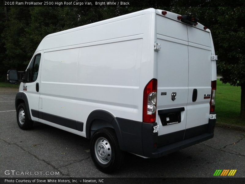 Bright White / Black 2018 Ram ProMaster 2500 High Roof Cargo Van