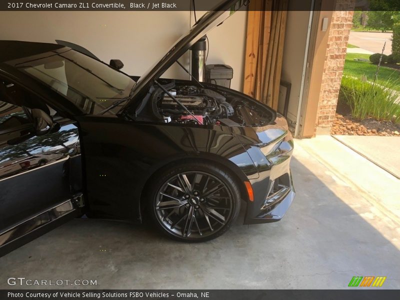 Black / Jet Black 2017 Chevrolet Camaro ZL1 Convertible