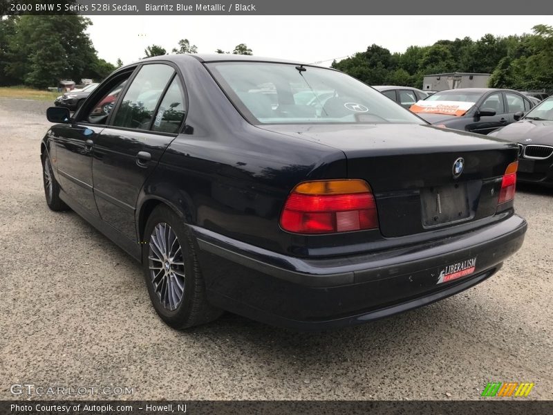Biarritz Blue Metallic / Black 2000 BMW 5 Series 528i Sedan