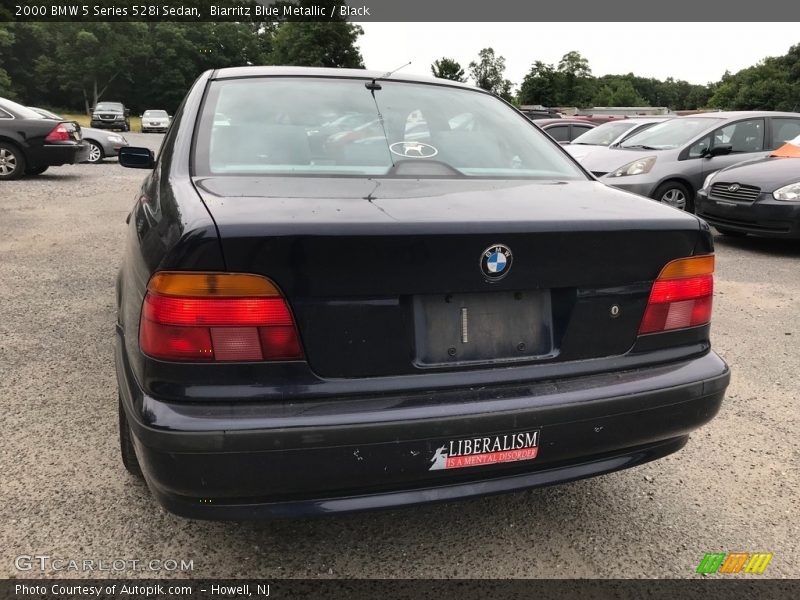 Biarritz Blue Metallic / Black 2000 BMW 5 Series 528i Sedan