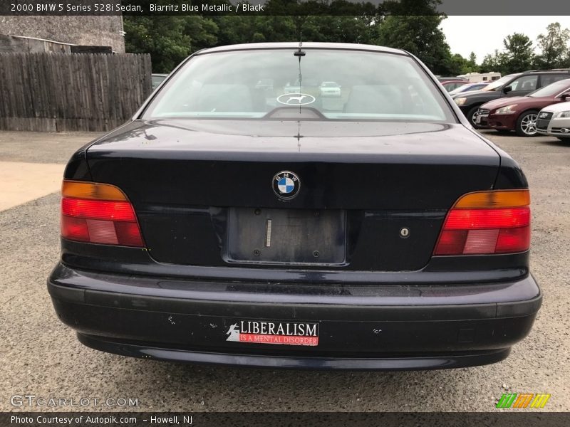 Biarritz Blue Metallic / Black 2000 BMW 5 Series 528i Sedan