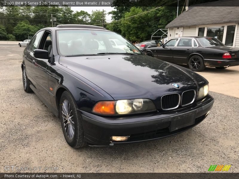 Biarritz Blue Metallic / Black 2000 BMW 5 Series 528i Sedan