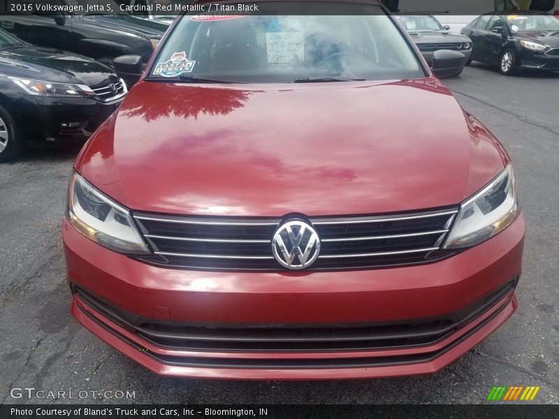 Cardinal Red Metallic / Titan Black 2016 Volkswagen Jetta S