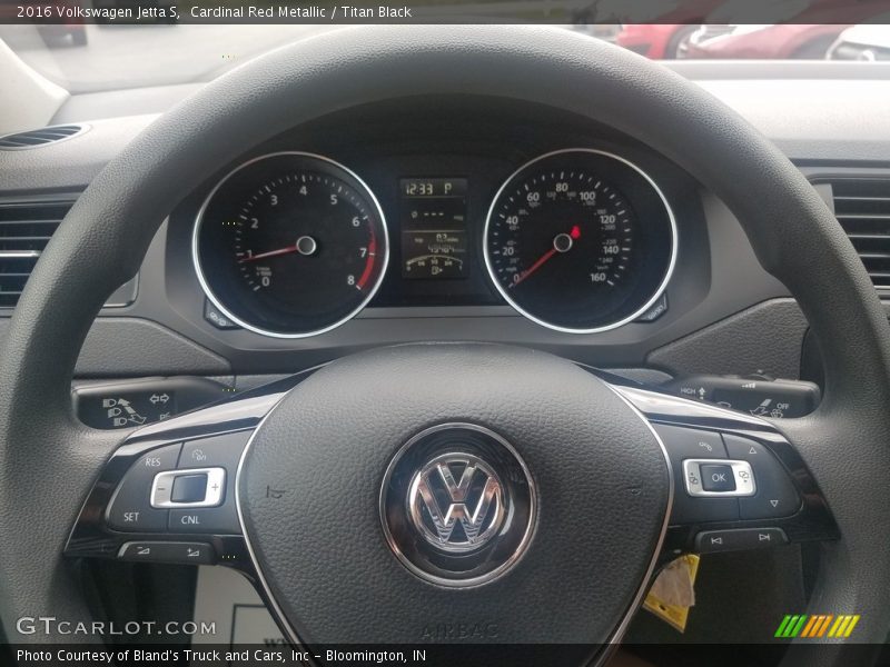 Cardinal Red Metallic / Titan Black 2016 Volkswagen Jetta S