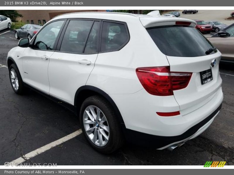 Alpine White / Black 2015 BMW X3 xDrive28i