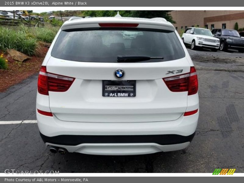 Alpine White / Black 2015 BMW X3 xDrive28i