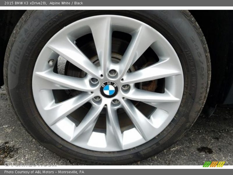 Alpine White / Black 2015 BMW X3 xDrive28i