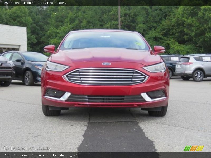 Ruby Red / Ebony 2018 Ford Fusion SE