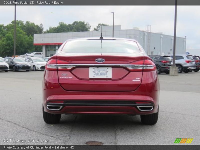 Ruby Red / Ebony 2018 Ford Fusion SE