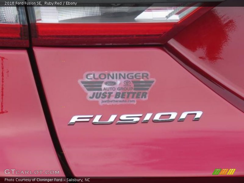 Ruby Red / Ebony 2018 Ford Fusion SE