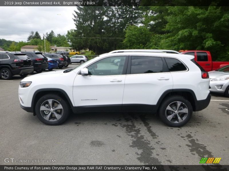 Bright White / Black 2019 Jeep Cherokee Limited 4x4