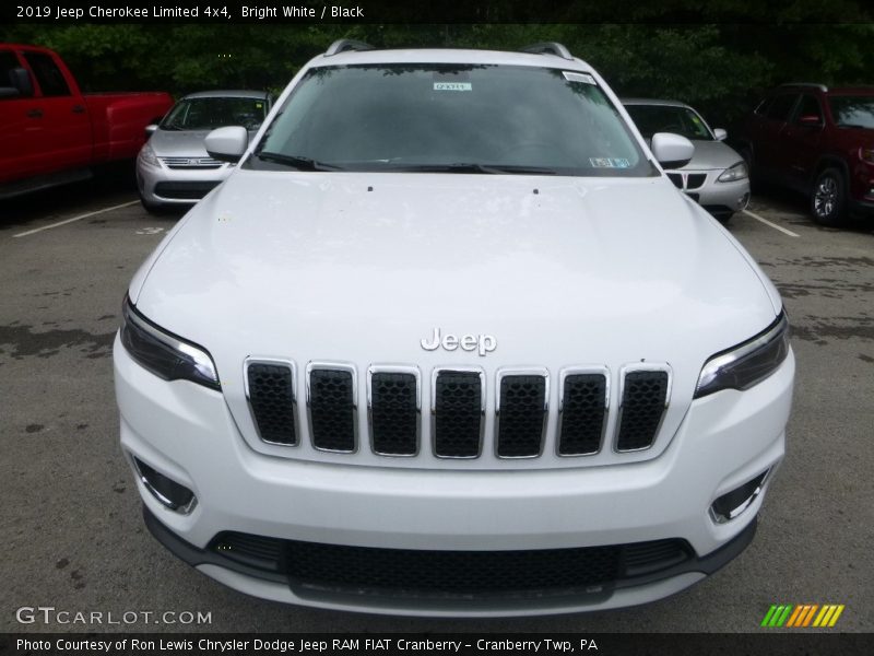 Bright White / Black 2019 Jeep Cherokee Limited 4x4