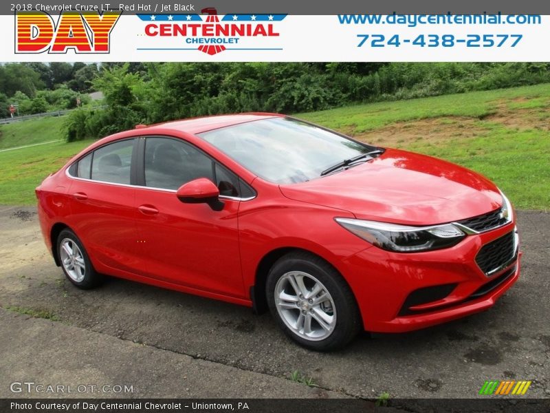 Red Hot / Jet Black 2018 Chevrolet Cruze LT