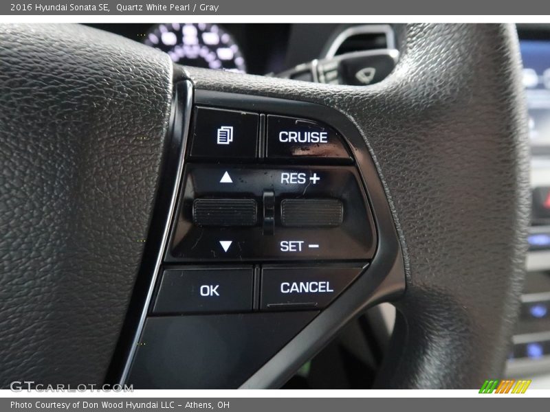 Quartz White Pearl / Gray 2016 Hyundai Sonata SE