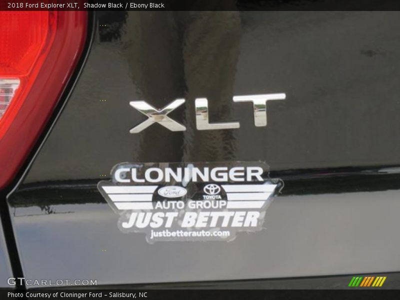 Shadow Black / Ebony Black 2018 Ford Explorer XLT