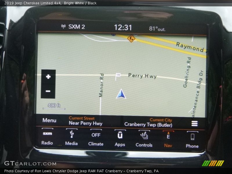 Bright White / Black 2019 Jeep Cherokee Limited 4x4