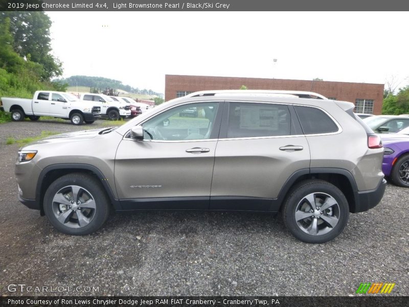 Light Brownstone Pearl / Black/Ski Grey 2019 Jeep Cherokee Limited 4x4