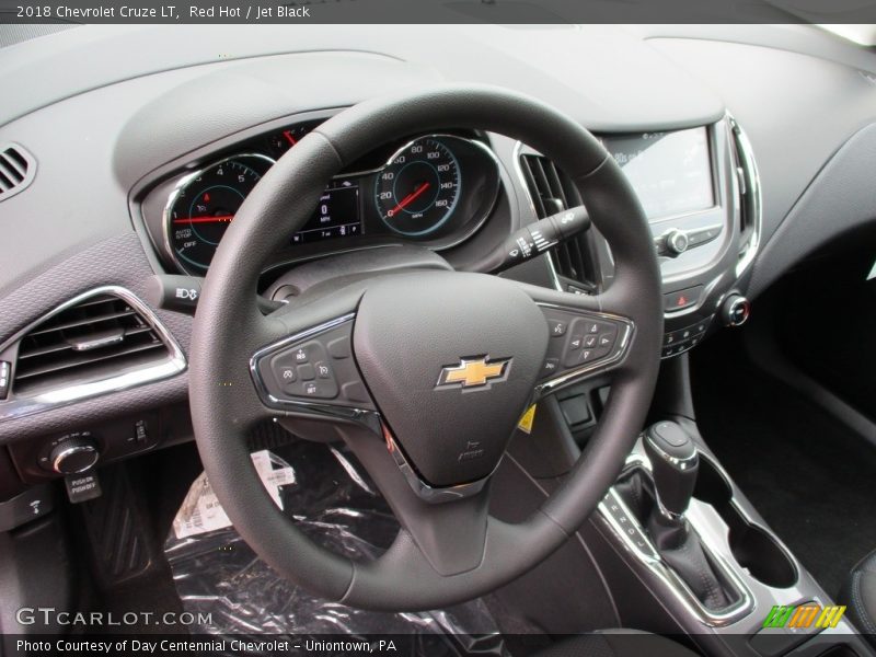Red Hot / Jet Black 2018 Chevrolet Cruze LT