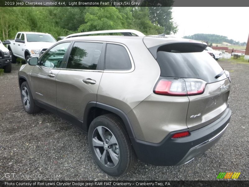 Light Brownstone Pearl / Black/Ski Grey 2019 Jeep Cherokee Limited 4x4