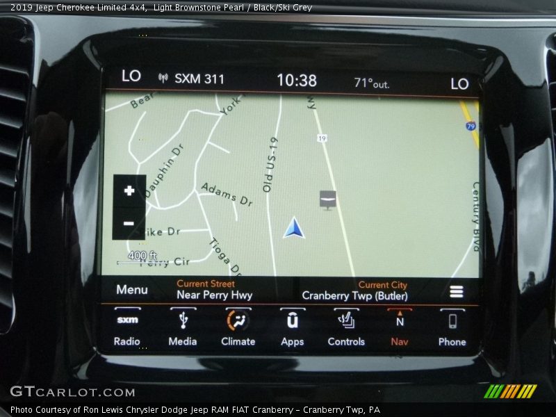 Light Brownstone Pearl / Black/Ski Grey 2019 Jeep Cherokee Limited 4x4