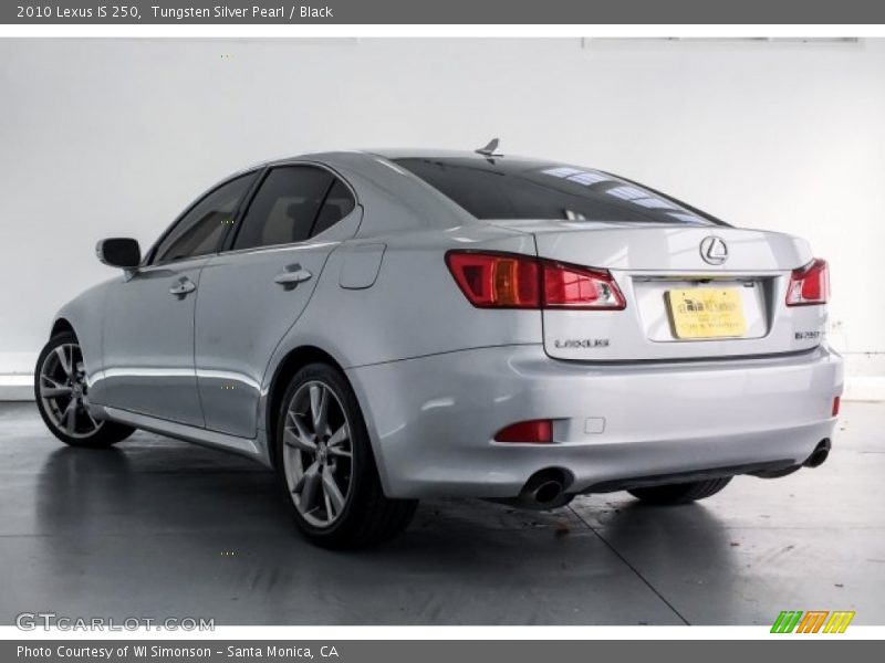 Tungsten Silver Pearl / Black 2010 Lexus IS 250