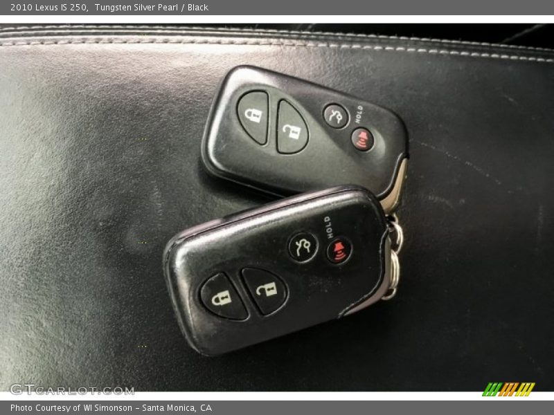 Tungsten Silver Pearl / Black 2010 Lexus IS 250