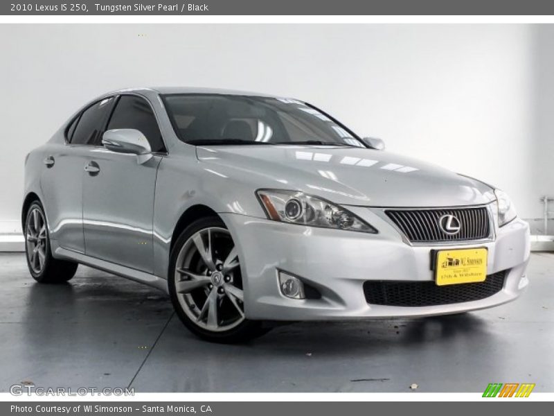 Tungsten Silver Pearl / Black 2010 Lexus IS 250