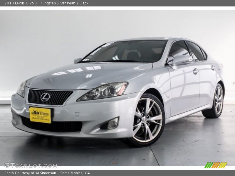 Tungsten Silver Pearl / Black 2010 Lexus IS 250