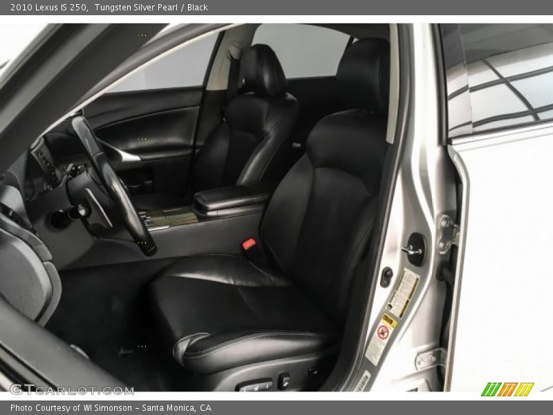 Tungsten Silver Pearl / Black 2010 Lexus IS 250