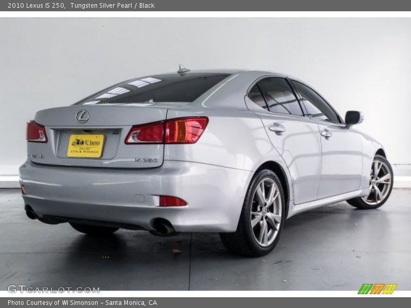 Tungsten Silver Pearl / Black 2010 Lexus IS 250