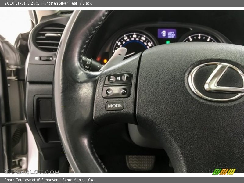 Tungsten Silver Pearl / Black 2010 Lexus IS 250