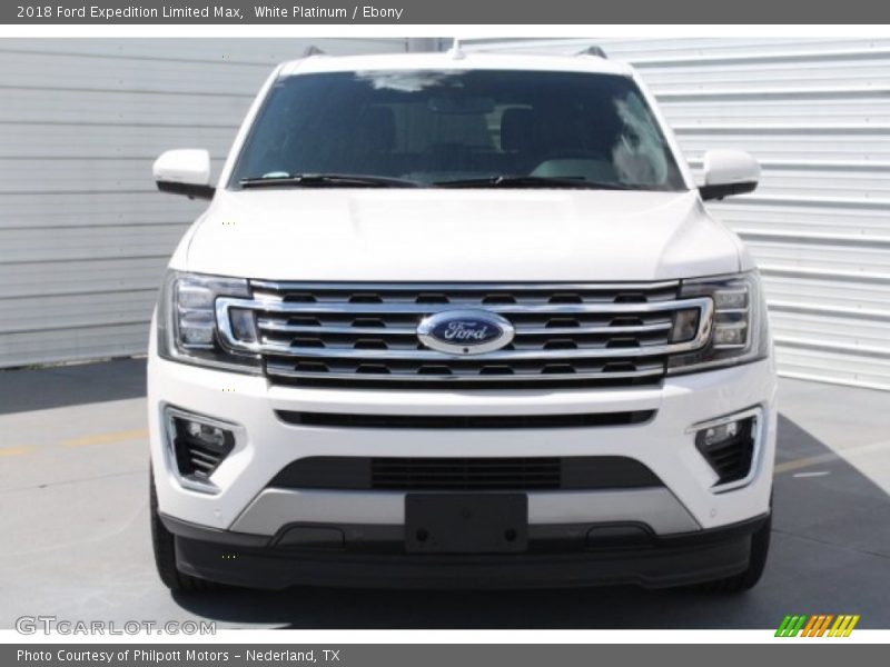 White Platinum / Ebony 2018 Ford Expedition Limited Max