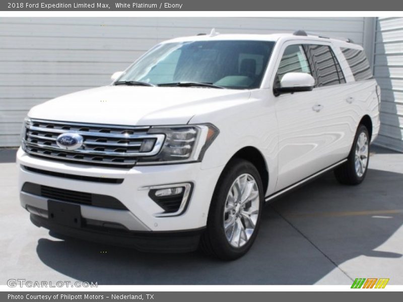 White Platinum / Ebony 2018 Ford Expedition Limited Max