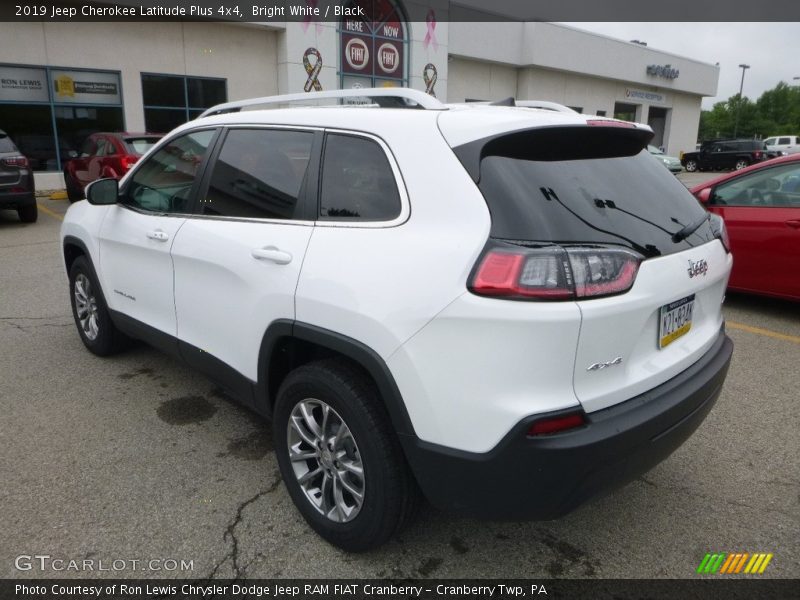 Bright White / Black 2019 Jeep Cherokee Latitude Plus 4x4