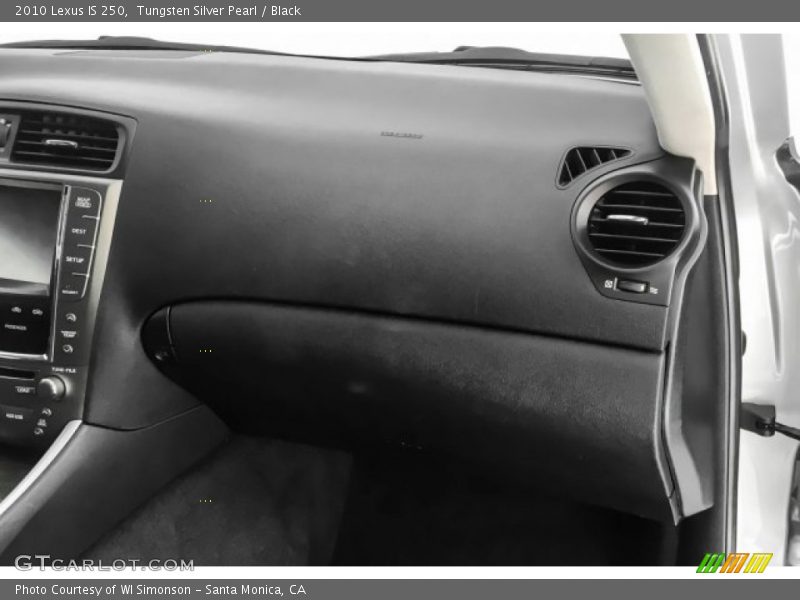 Tungsten Silver Pearl / Black 2010 Lexus IS 250