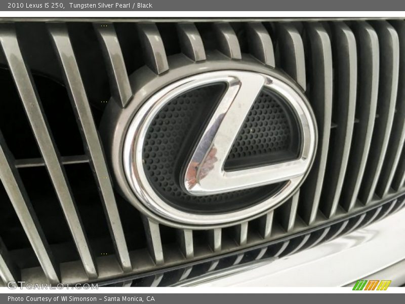 Tungsten Silver Pearl / Black 2010 Lexus IS 250