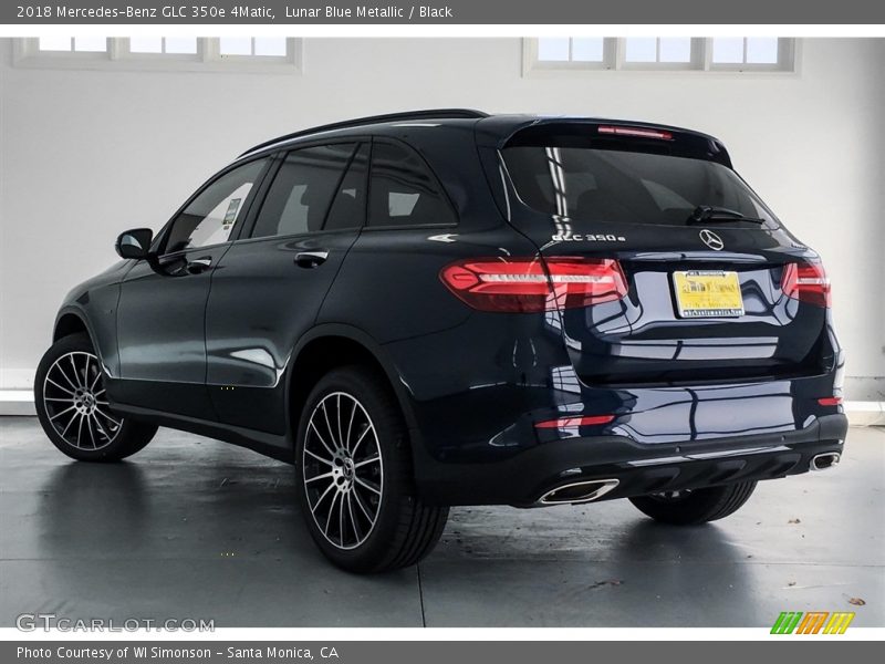 Lunar Blue Metallic / Black 2018 Mercedes-Benz GLC 350e 4Matic