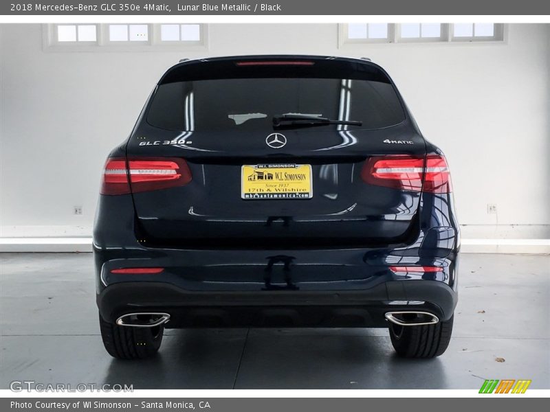 Lunar Blue Metallic / Black 2018 Mercedes-Benz GLC 350e 4Matic