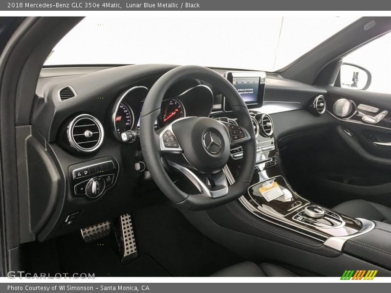 Lunar Blue Metallic / Black 2018 Mercedes-Benz GLC 350e 4Matic