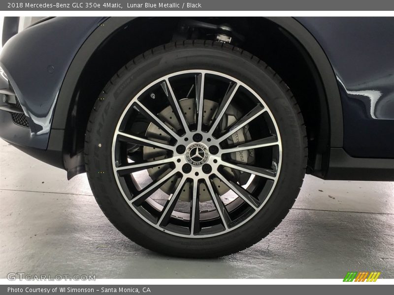 Lunar Blue Metallic / Black 2018 Mercedes-Benz GLC 350e 4Matic