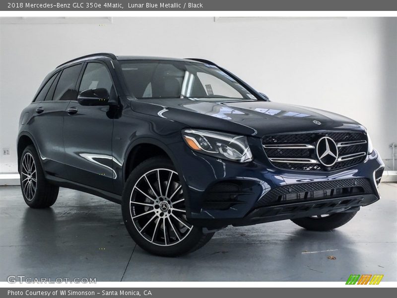 Lunar Blue Metallic / Black 2018 Mercedes-Benz GLC 350e 4Matic
