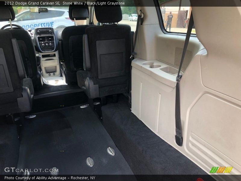 Stone White / Black/Light Graystone 2012 Dodge Grand Caravan SE