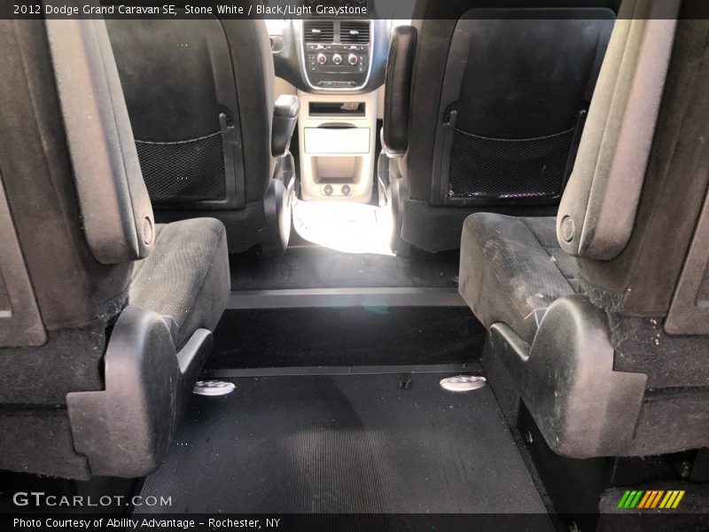 Stone White / Black/Light Graystone 2012 Dodge Grand Caravan SE