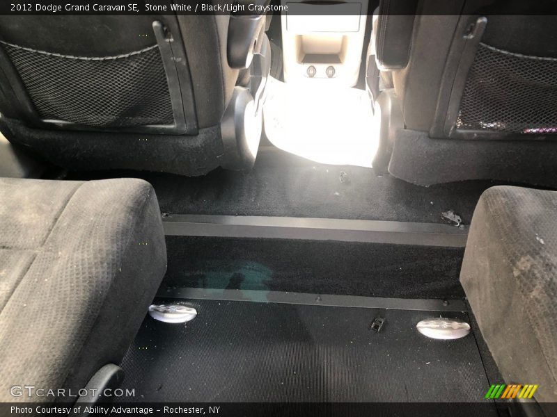 Stone White / Black/Light Graystone 2012 Dodge Grand Caravan SE