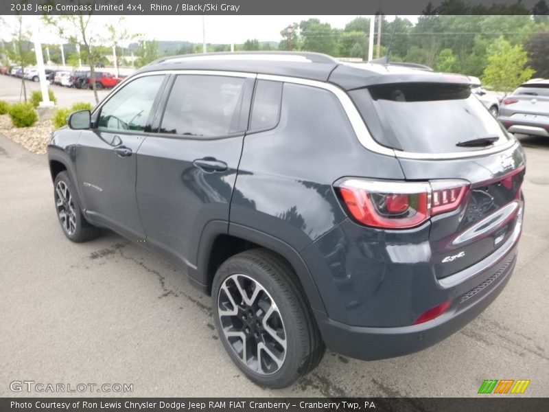 Rhino / Black/Ski Gray 2018 Jeep Compass Limited 4x4